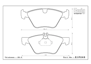 Тормозные колодки ENDLESS Type-R EIP046 MERCEDES BENZ W210 R170, Street/Circuit compound, передние