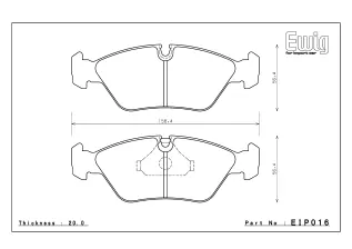 Тормозные колодки ENDLESS Type-R EIP016 BMW E28 E32, Street/Circuit compound, передние