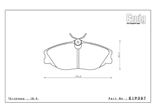Тормозные колодки ENDLESS MX72 EIP097 Peugeot 406, Street/Circuit compound, передние