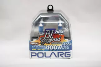 Лампы галогенные Polarg B1 Hybrid Halogen M-66 9006(HB4) 12V 55W(100W) 4300K