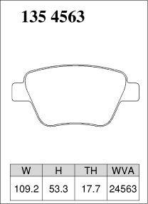 Тормозные колодки Dixcel Premium P-1354563 VAG Audi A1 A3 VW Golf Skoda Octavia Yeti задние фото 2