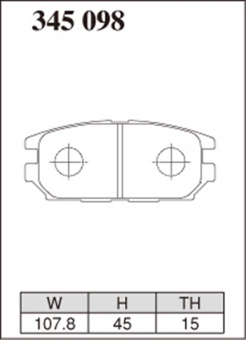 Тормозные колодки Dixcel Z type Z-345098 Mitsubishi CN9A GALANT LEGNUM VR-4 3000 GT задние фото 1