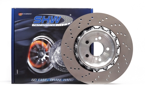 Тормозные диски SHW BRL44811 BRR44812 370X24 BMW M2/M2 Comp. (F87), M3 (F80), M4 (F82/83), биметалл, задние фото 2