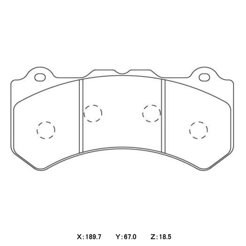 Тормозные колодки Winmax W5 690 RCP117 Nissan R35 GT-R Brembo® 6pot передние фото 3