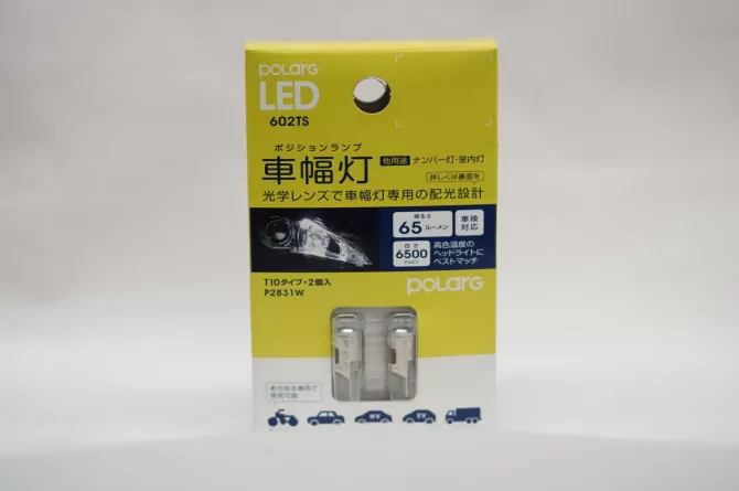 Лампы светодиодные LED road light 602TS T10 	(6V-36V) 65lm 6500K 2шт фото 1