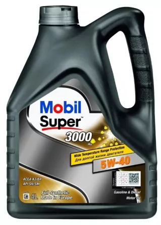 Моторное масло MOBIL Super 3000 X1 5W-40 4 л фото 1