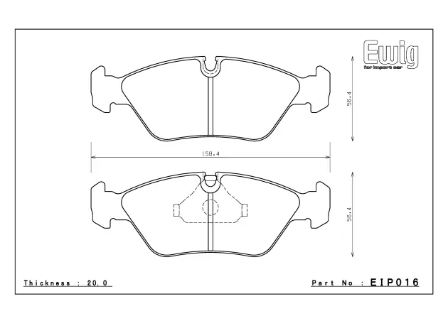 Тормозные колодки ENDLESS Type-R EIP016 BMW E28 E32, Street/Circuit compound, передние фото 1