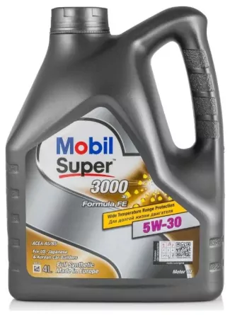 Моторное масло MOBIL Super 3000 X1 Formula FE 5W-30 4 л фото 1