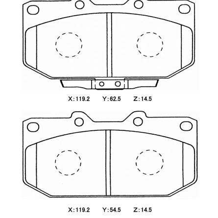 Тормозные колодки Winmax W6.5 (RS19) 351 EP351 Sumitomo® 4POT Subaru Forester Impreza GC GF GD GG WRX STi Legacy B4 передние фото 5