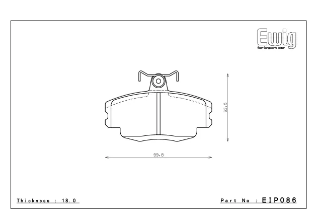 Тормозные колодки ENDLESS Type-R EIP086 Peugeot 205 309, Street/Circuit compound, передние фото 1