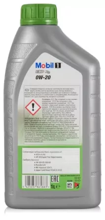 Моторное масло MOBIL 1 ESP X2 0W-20 1 л фото 3