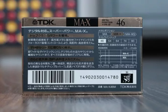 Аудиокассета TDK MA-X 46 фото 2