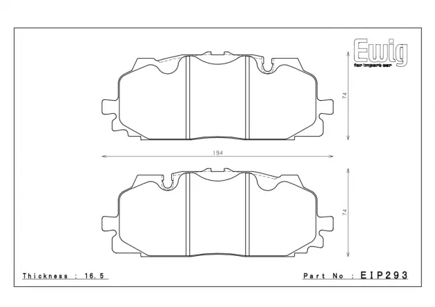 Тормозные колодки ENDLESS MX72 EIP293MX72 Akebono® 6pot  Audi S4, SQ7, передние фото 3