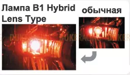 Лампы дополнительные Polarg B1 Hybrid Lens Type L13 T20 12V 21W красные фото 4