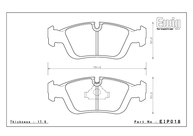 Тормозные колодки ENDLESS MX72 EIP018 BMW E36 E46 E85, Street/Circuit compound, передние фото 1