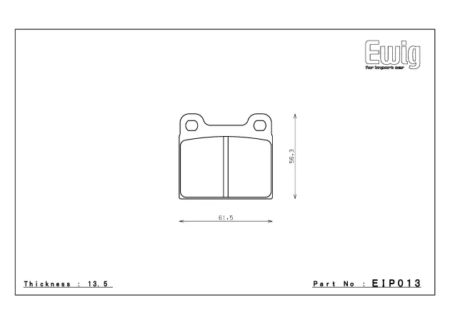 Тормозные колодки ENDLESS Type-R EIP013 MERCEDES BENZ W123, Street/Circuit compound, задние фото 1