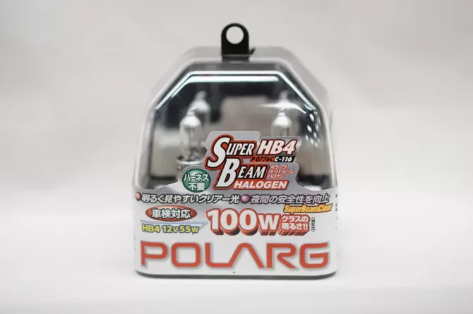 Лампы галогенные Polarg Super Beam Halogen Clear C-116 9006(HB4) 12V 55W(100W) 3300K фото 1