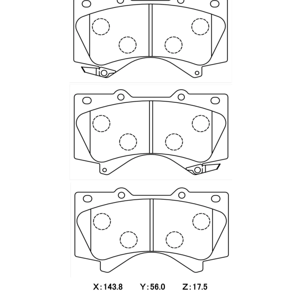 Тормозные колодки Winmax W1 697 EP464 Toyota Land Cruiser 200 LC200 Lexus LX450D LX570, передние фото 5