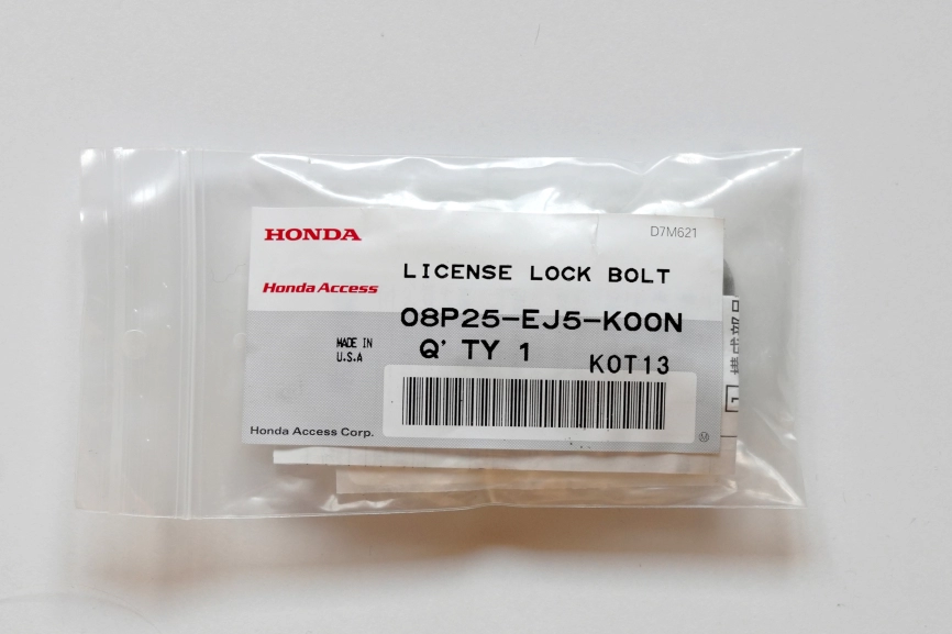 Honda болты с секретом для крепления номерных знаков фото 4