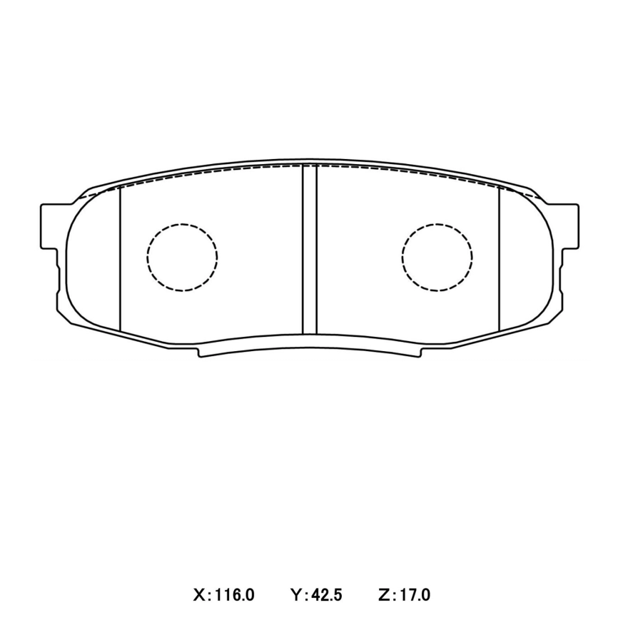 Тормозные колодки Winmax W4 698 EP465 Toyota Land Cruiser 200 Tundra Sequoia Lexus LX450D LX570 задние фото 3