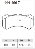 Тормозные колодки Dixcel Z type Z-9910017 Nissan R35 GT-R Brembo® 6pot передние фото 2