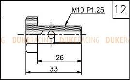 Банжо-болт комплект Greddy M10x1.25 - 1/8PF фото 3