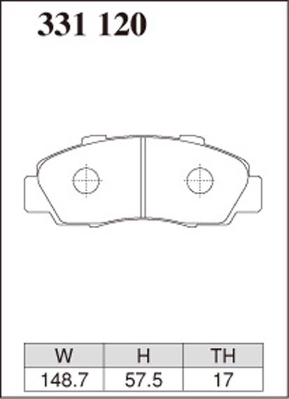 Тормозные колодки Dixcel Z type Z-331120 Honda Civic EK9 Integra DC2 '98R NSX NA1/2 передние фото 1