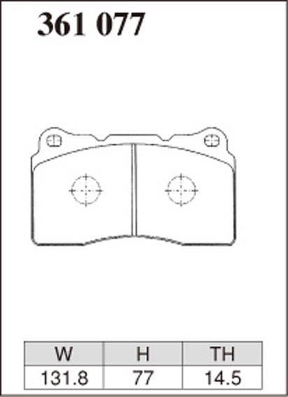 Тормозные колодки Dixcel Z 361077 (EP357, OEM 26296FE040, 26296FE100) Subaru Brembo® 4pot передние фото 1