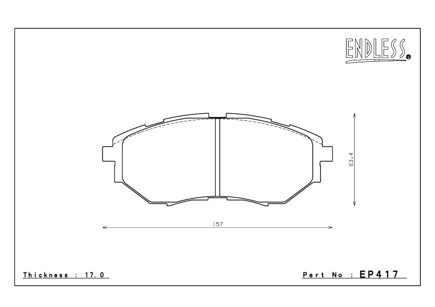 Тормозные колодки Winmax W1 632 EP417 Subaru WRX VAG, Forester SJG, Impreza GH GR GV, Legacy Outback BP BR BS, Legacy Sedan B4, Legacy Touring Wagon, передние фото 5