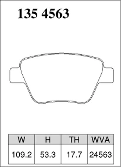 Тормозные колодки Dixcel Premium P-1354563 VAG Audi A1 A3 VW Golf Skoda Octavia Yeti задние фото 1