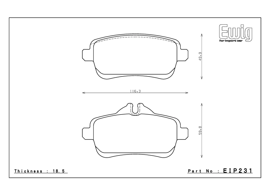 Тормозные колодки Winmax W3 1381 EIP231 Mercedes Benz W176  A45 AMG, W117 CLA45 AMG, X156 GLA45 AMG, задние фото 9