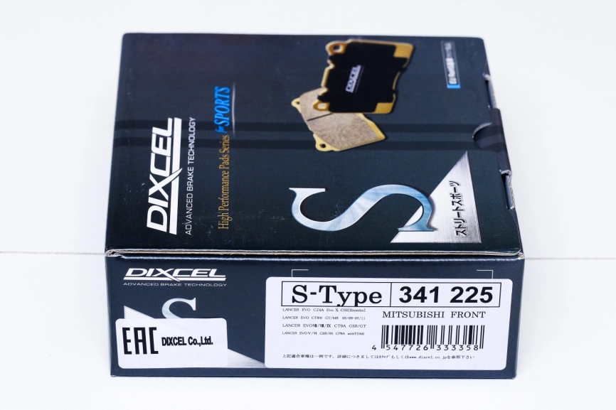 Тормозные колодки Dixcel S type 341225 Mitsubishi Lancer Evolution EVO CP9A CT9A CT9W CZ4A Brembo® 4pot передние фото 2