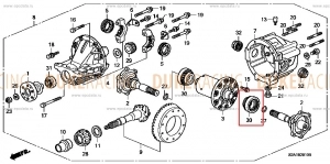 Подшипник дифференциала 3, Honda S2000 фото 2