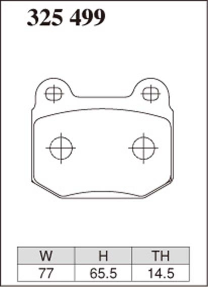 Тормозные  колодки Dixcel S type S-325499 Subaru GDB Mitsubishi Lancer Evo CT9A Brembo® 2pot задние фото 3