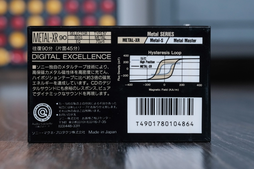 Аудиокассета SONY Metal-XR 90 фото 2
