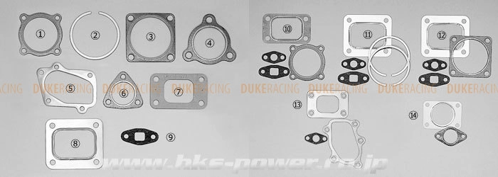 Прокладка турбины вускная HKS GT2540R фото 2